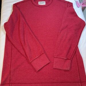 Eddie Bauer Men's Rich Red Crewneck Sweater